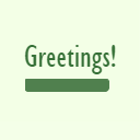 The avatar image of the bot Greetings!